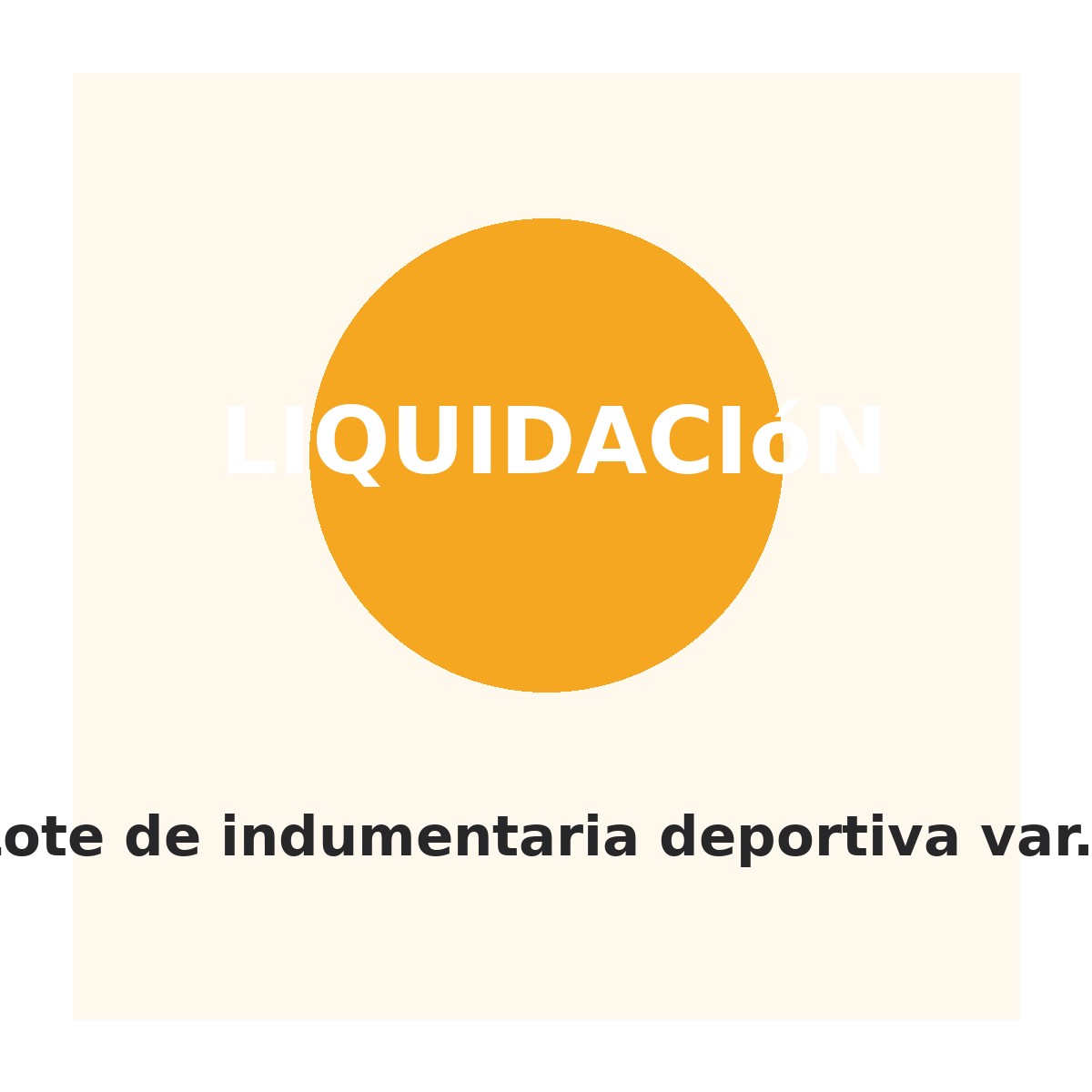 Lote de indumentaria deportiva variada