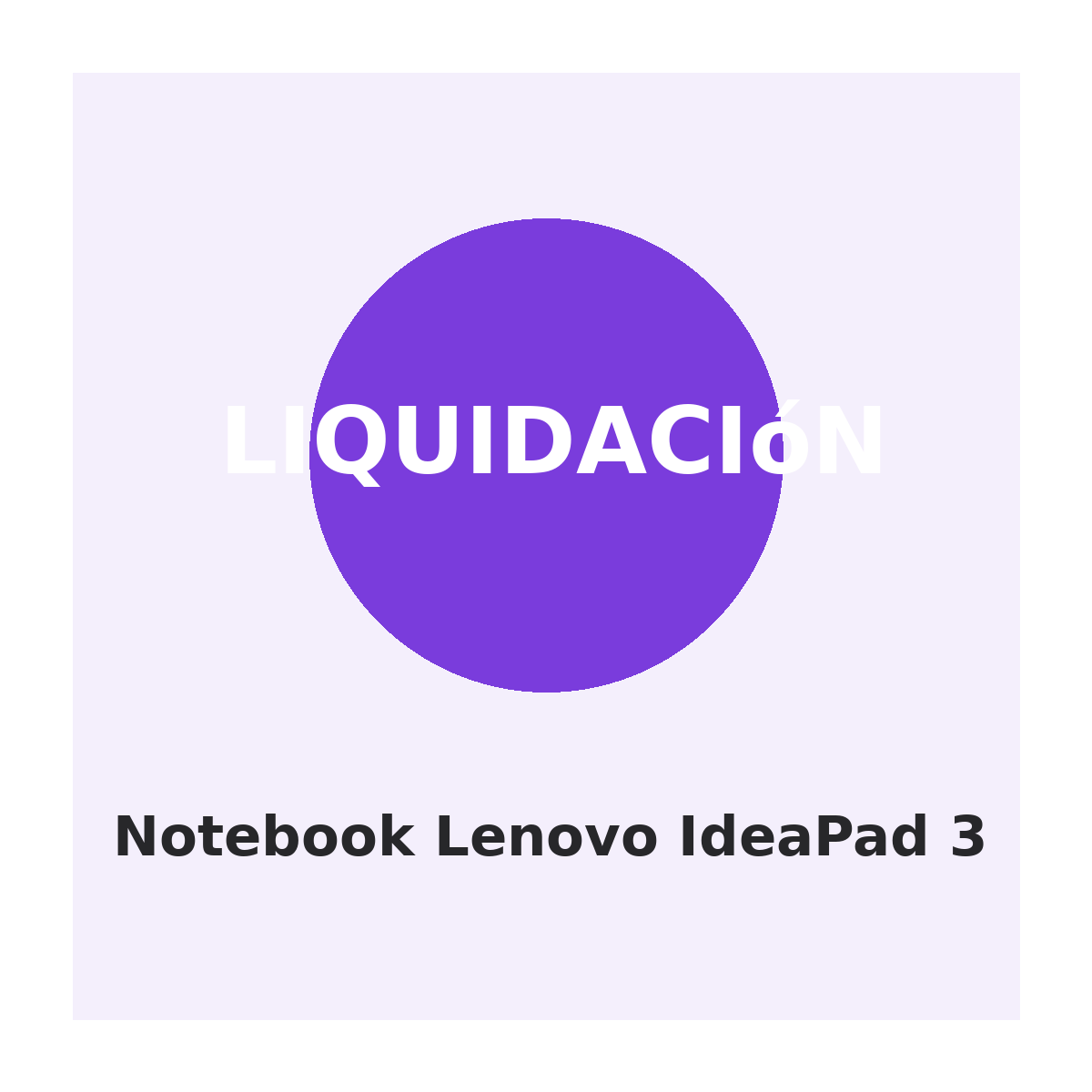 Notebook Lenovo IdeaPad 3