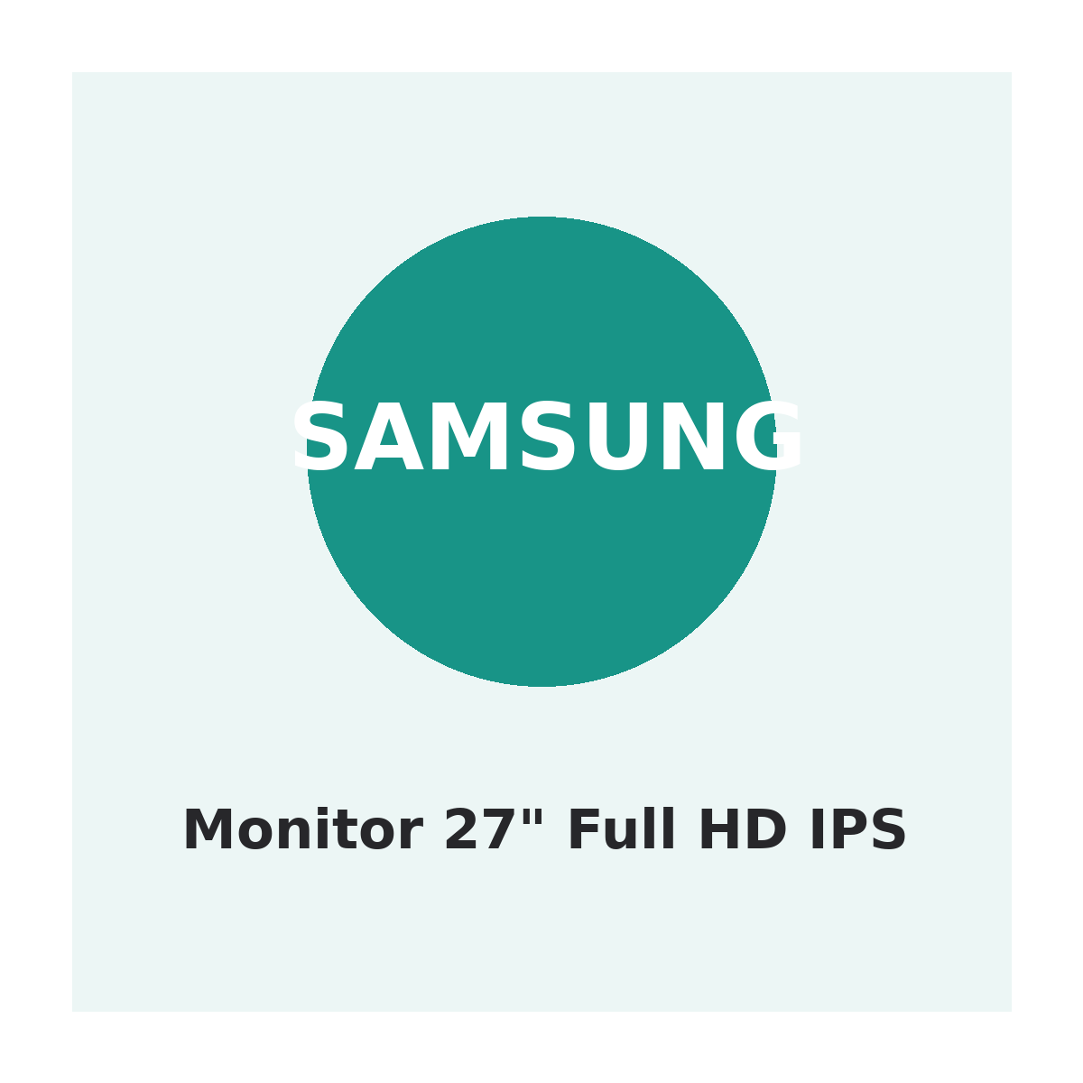 Samsung Monitor 27" Full HD IPS