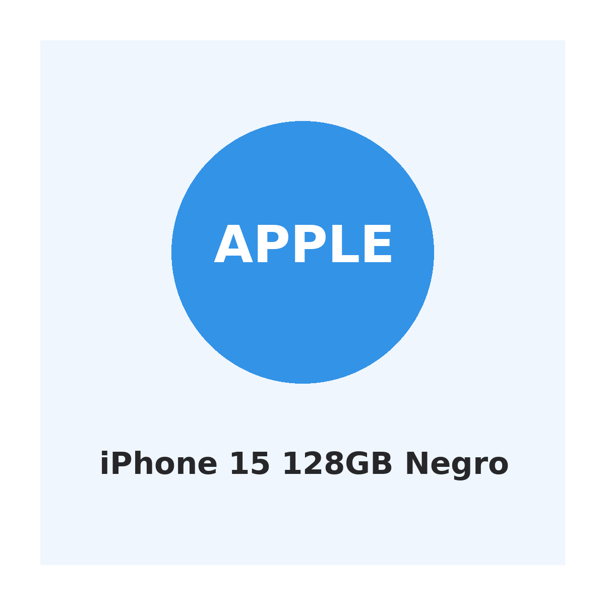Apple iPhone 15 128GB Negro