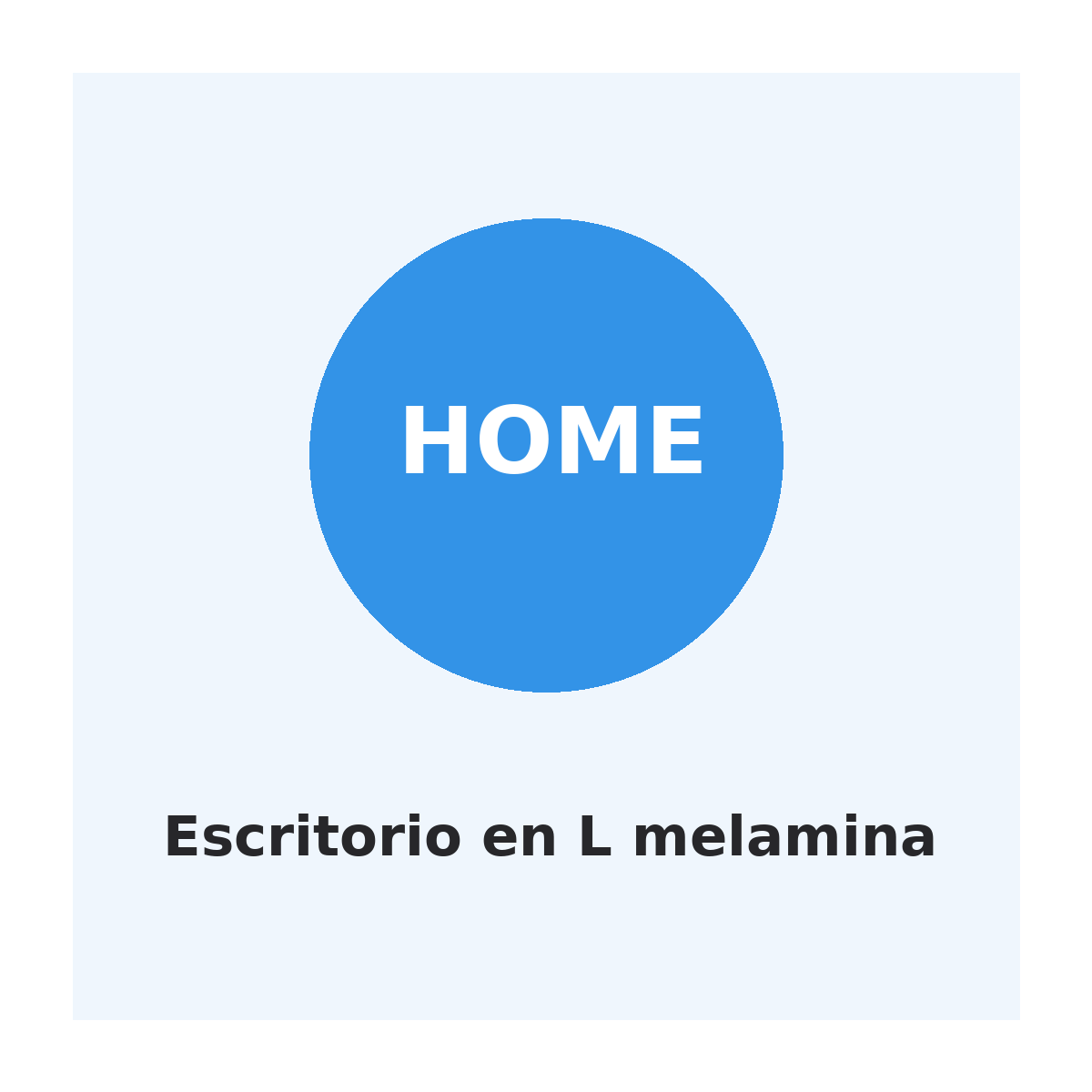 Home Escritorio en L melamina