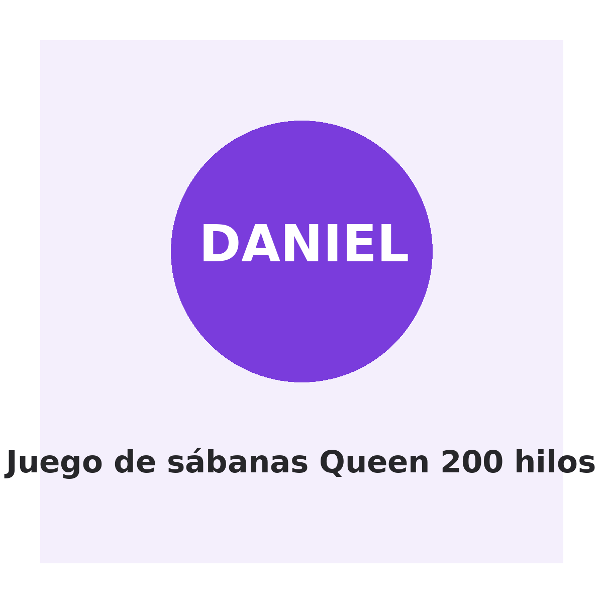 Daniel Juego de sábanas Queen 200 hilos