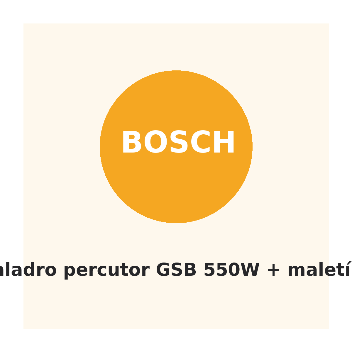 Bosch Taladro percutor GSB 550W + maletín
