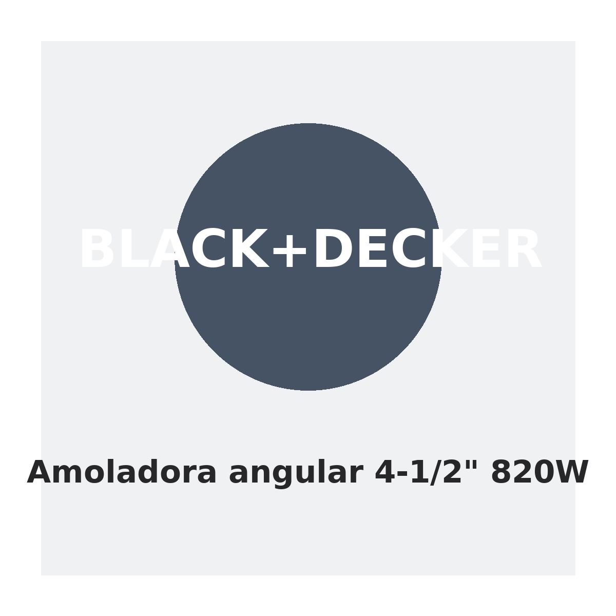 Black+Decker Amoladora angular 4-1/2" 820W